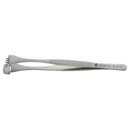 Wafer tweezers 130mm shape 5 DWF with teeth