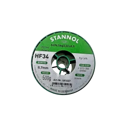 Solder wire HF34, Sn96,5Ag3Cu0,5 - FLOWTIN TSC305, OR M0, 0.7mm, 500g