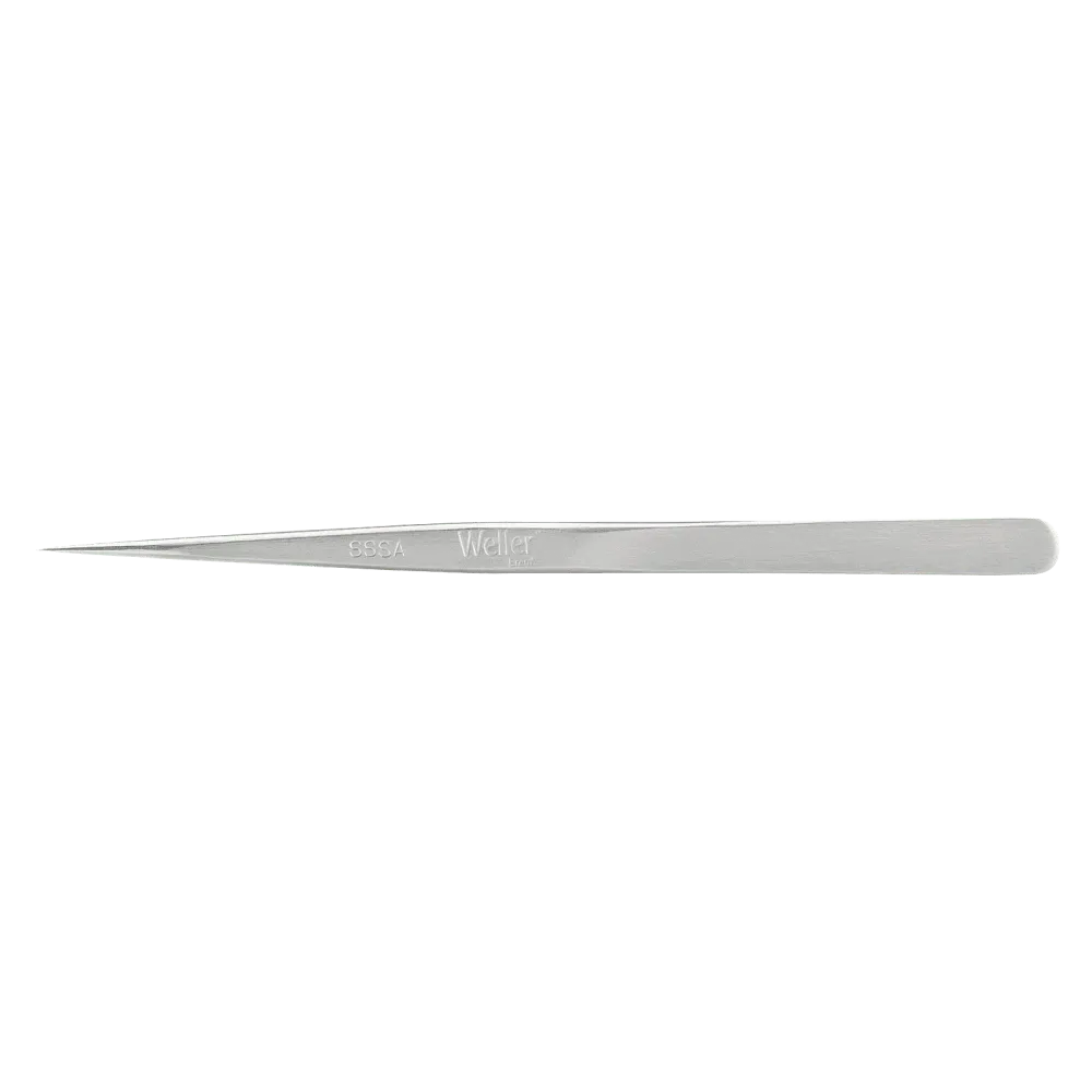 Precision tweezers with long and narrow handles