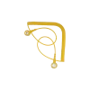 ESD spiral cable for bracelet highly elastic yellow