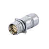 Housing M23 appliance coupler with strain relief Signal rear panel