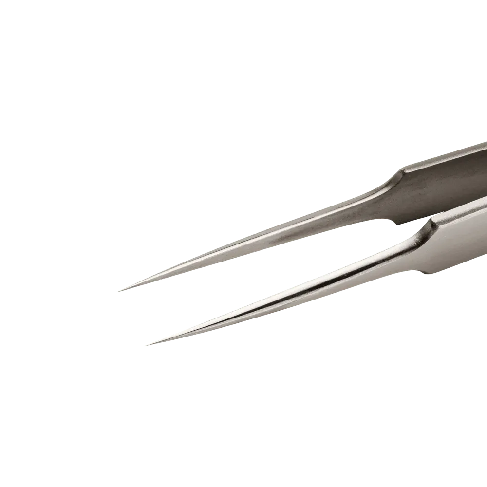 Precision tweezers with very fine tips