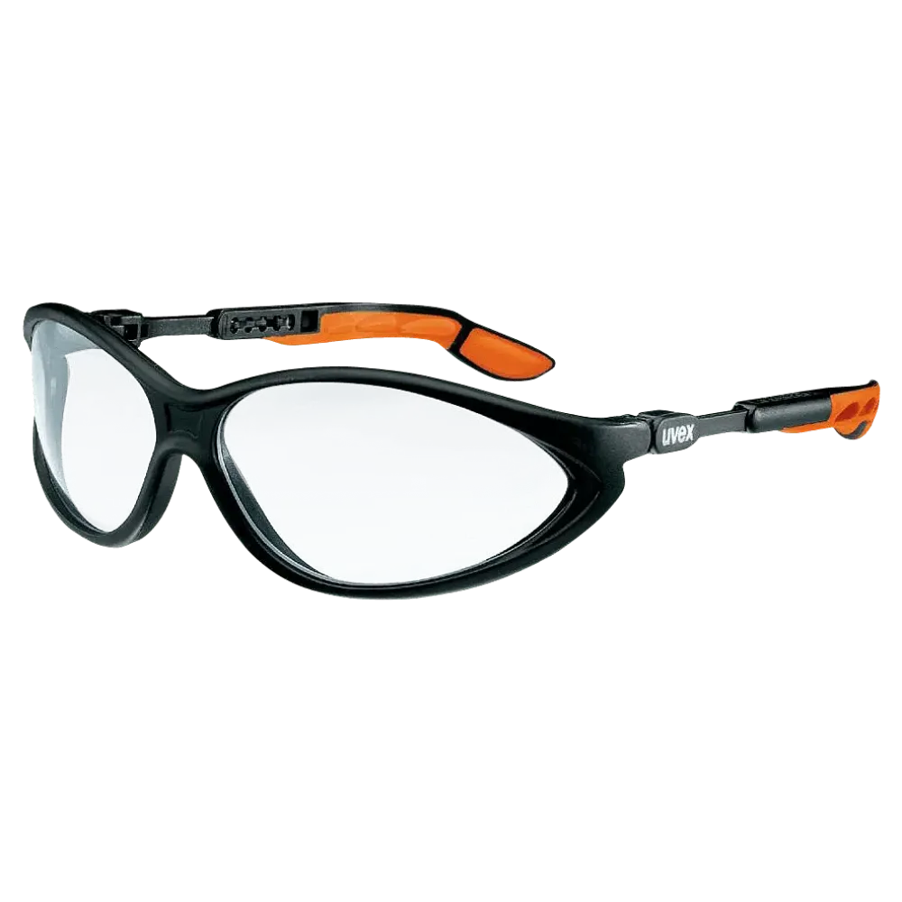 uvex cybric side arm spectacles extremely scratch and chemical resistant on both sides