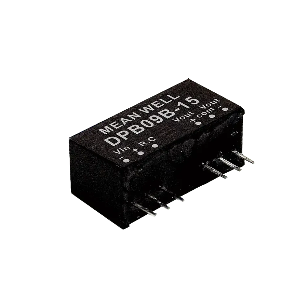 9W DC/DC converter, input 36...75V, output +/-15V / +/-0.3A