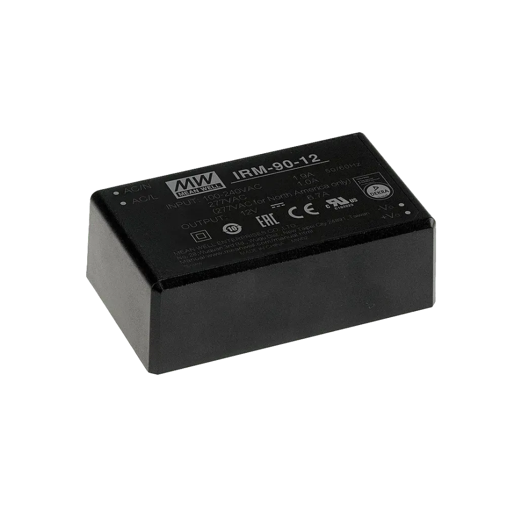 80W AC/DC power supply unit, PCB mounting, 12V/6.7A