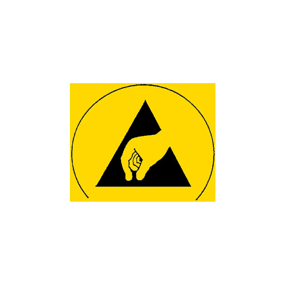 ESD protection symbol, 30 x 25 mm, 50 pieces