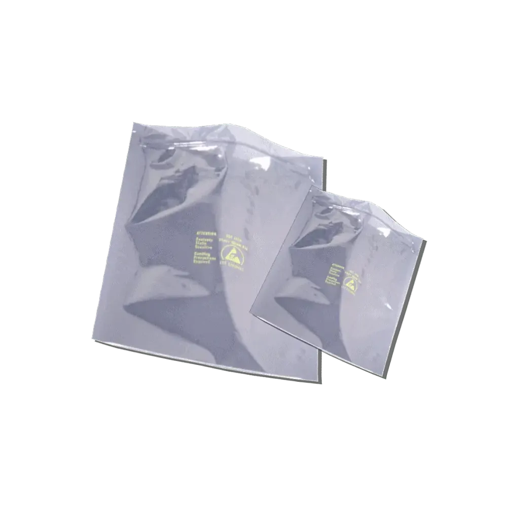 Metallized ESD shielding bags with zip (100 pcs)