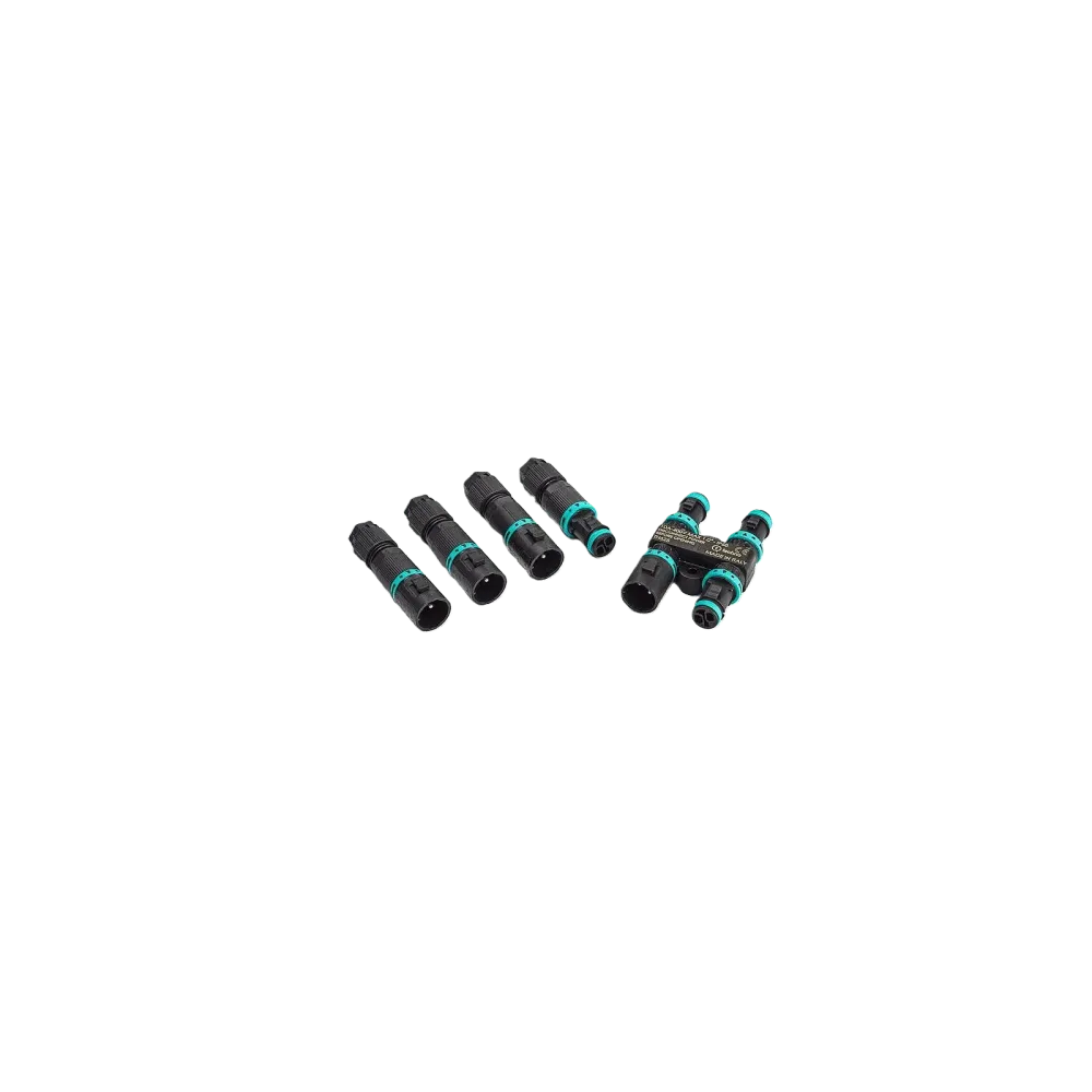 Set: H-cable distributor TH625, 4-gang, 3P, screw connection, D4.0-8.0, IP66/IP68