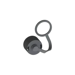 Protective cap THx.387 B/F/M, with black rubber cord, 