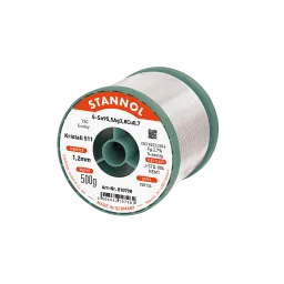 Solder wire crystal 511, Sn95,5Ag3,8Cu0,7 - TSC, RE M1, 1.2mm, 500g