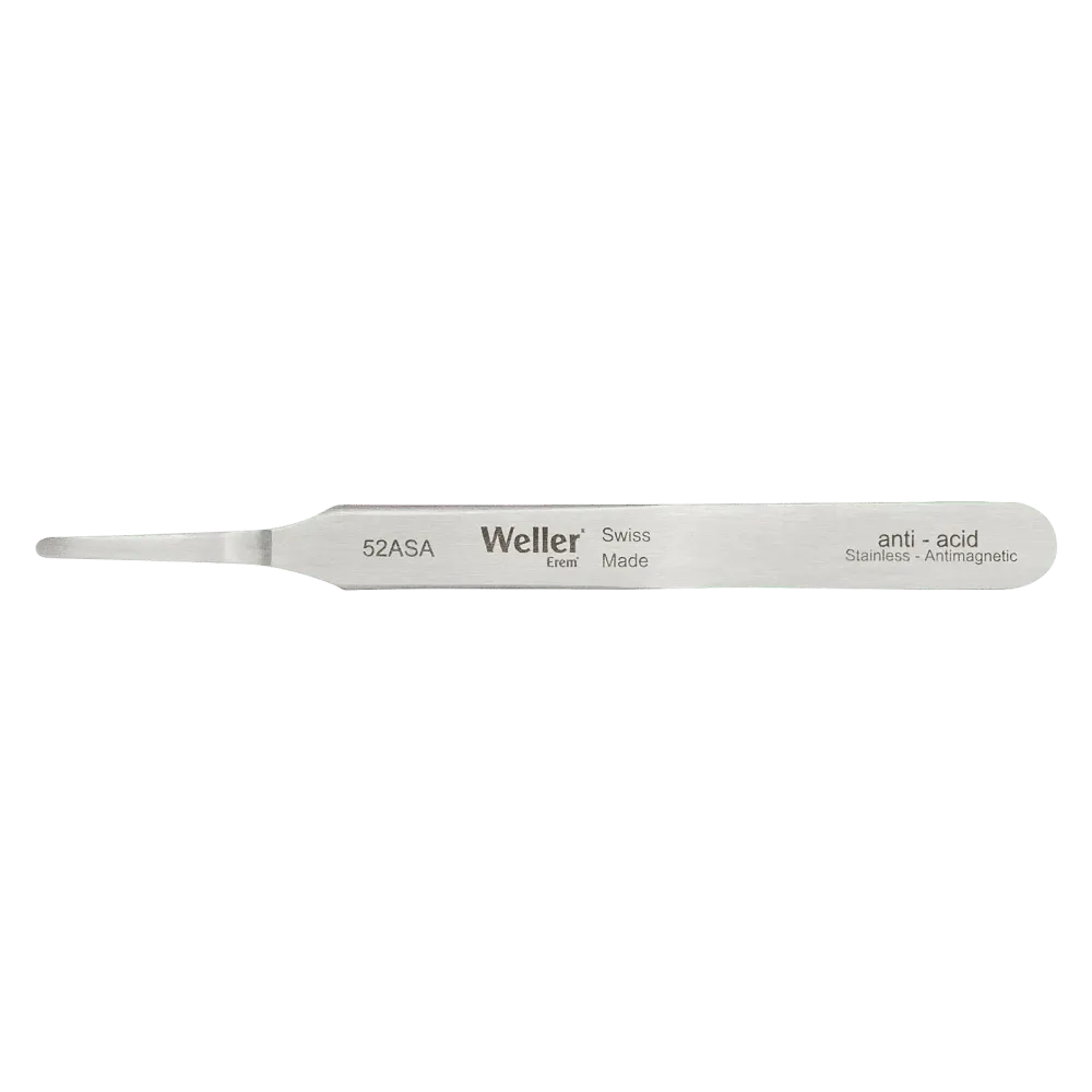 Precision tweezers with fine rounded and flexible tips