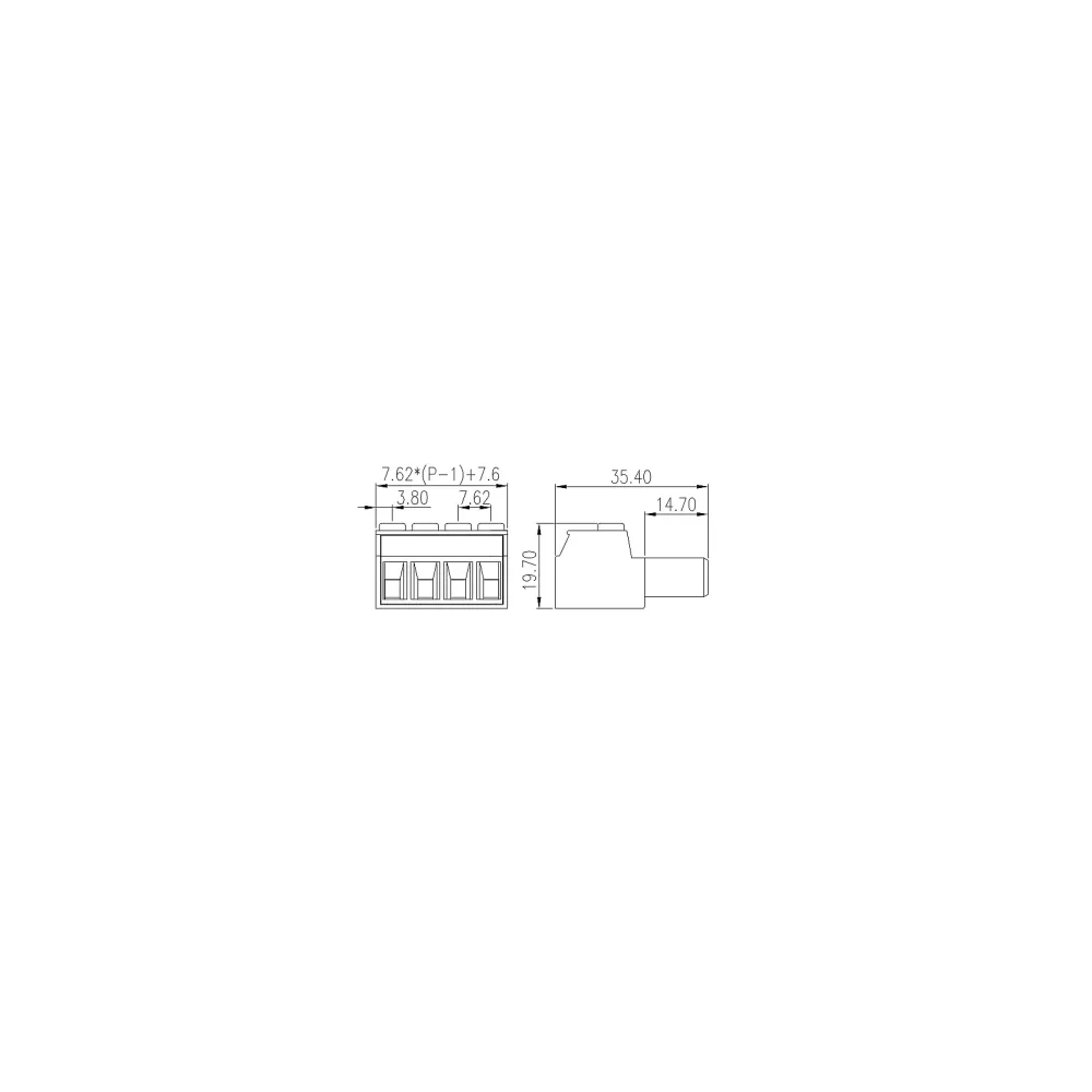 PCB Printed circuit board connector EC762HVN-xxP