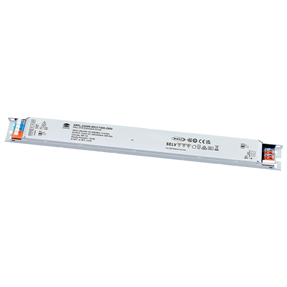 80W DALI2 DT6, AC-PUSH, linear constant current LED driver, NFC