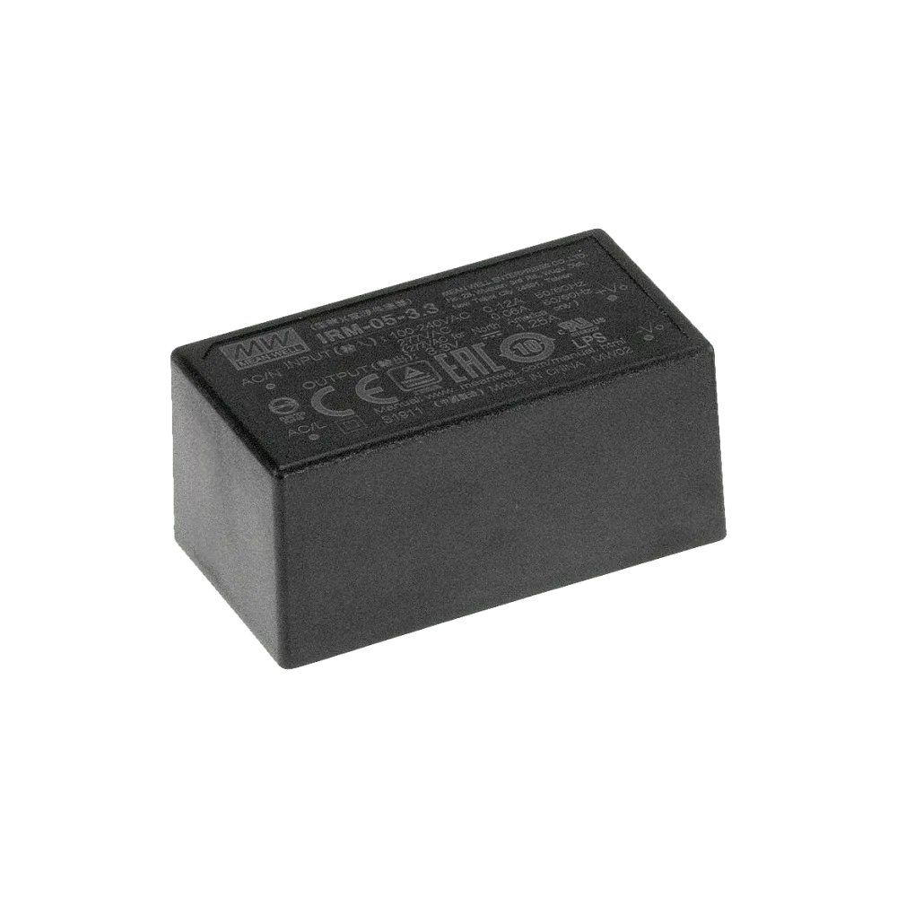 5W AC/DC power supply unit, PCB mounting, 12V/0.42A