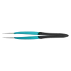 Ergonomic, very robust precision tweezers with straight, strong tips