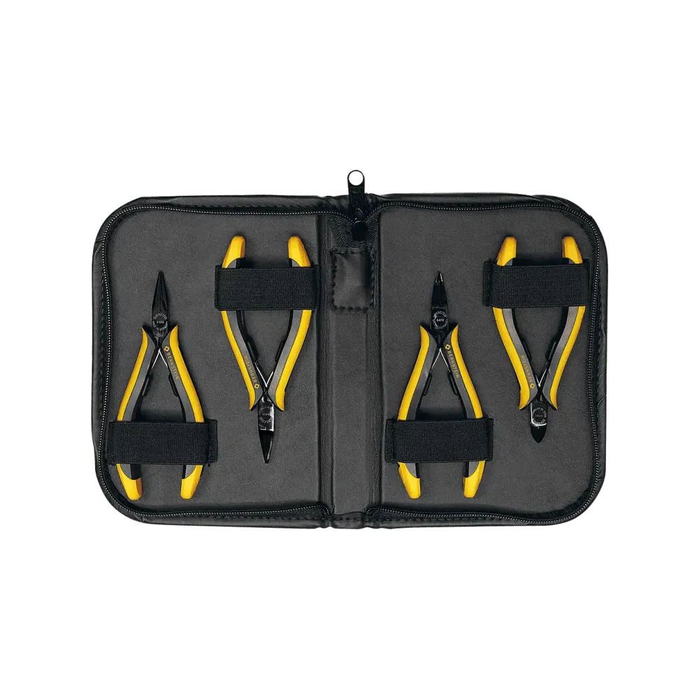 ESD pliers set EUROline 4-piece (incl. ESD bag)