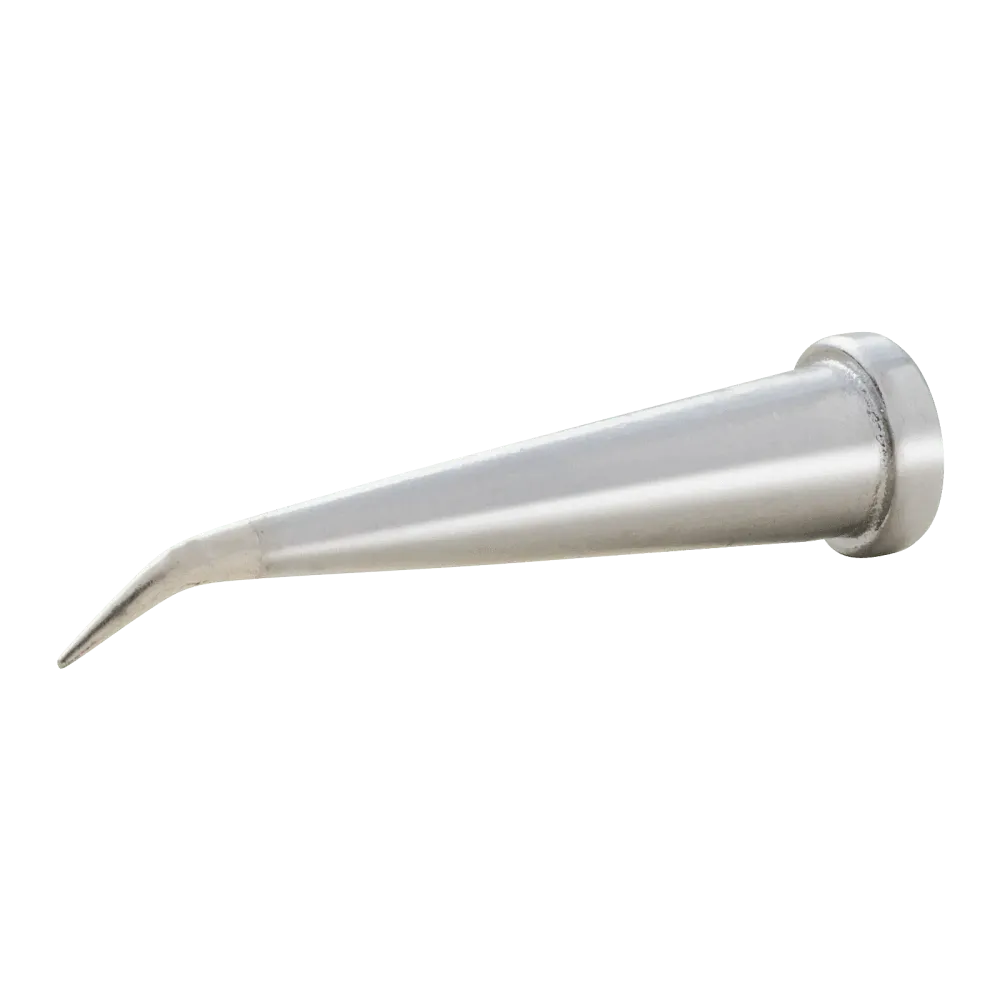 LT 1LX soldering tip, conical long curved 35°, Ø 0.2 mm