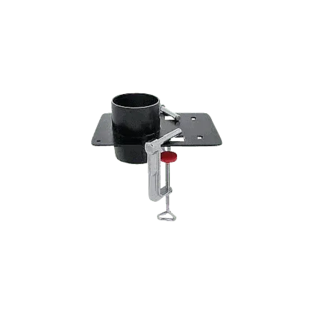 Table mounting with 2 screw clamps