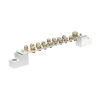 Earthing bar with insulator, 250A, number of poles: 17