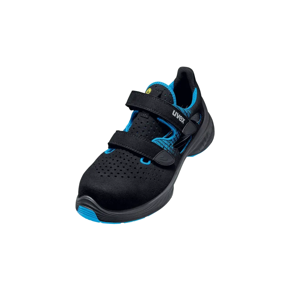 uvex ESD sandal black/blue S1 PUR W11, size 35-48