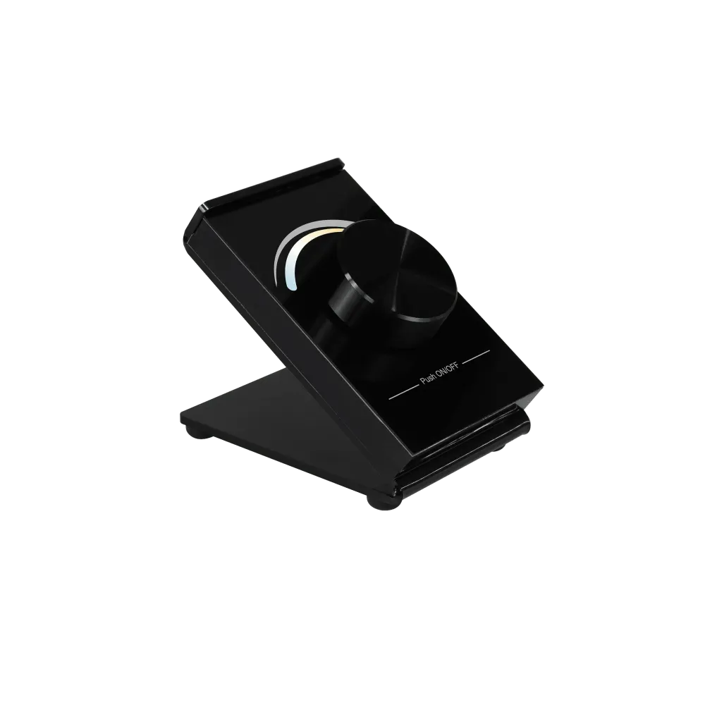 RF Wireless Desktop Remote Control, Tunable white, color wheel, black