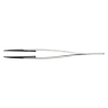 Precision tweezers with pointed plastic tips (PPS) and serrated finger grip