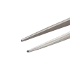 Precision tweezers with medium-fine tips and serrated finger profile