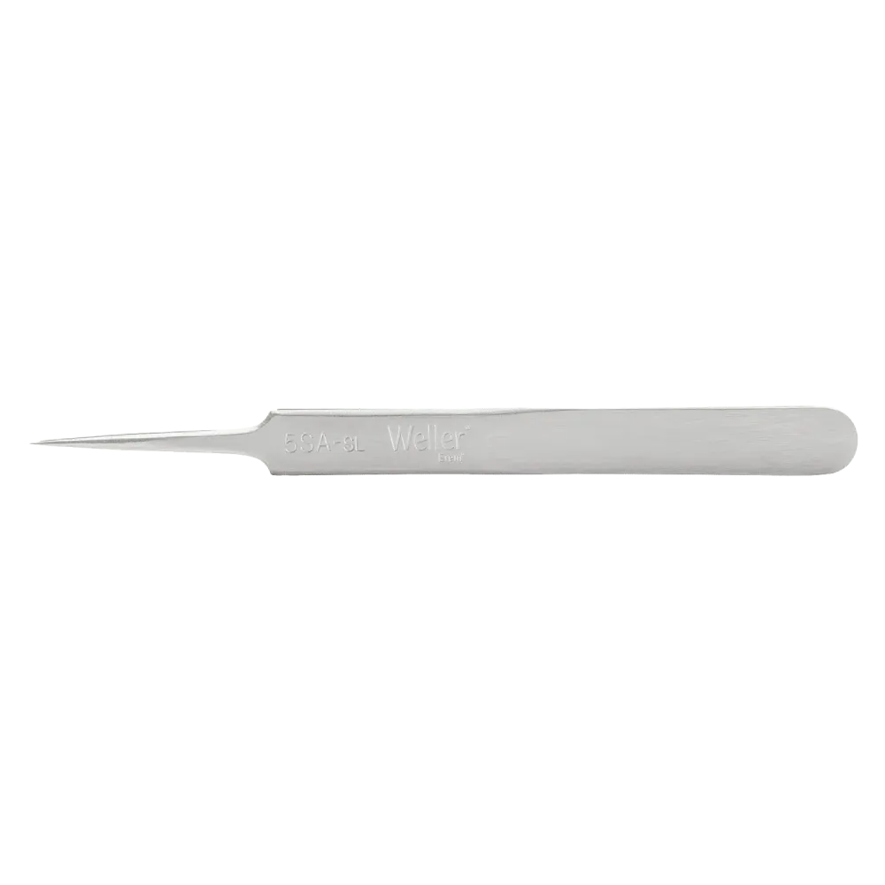 Precision tweezers with very fine tips, suitable for very fine wires