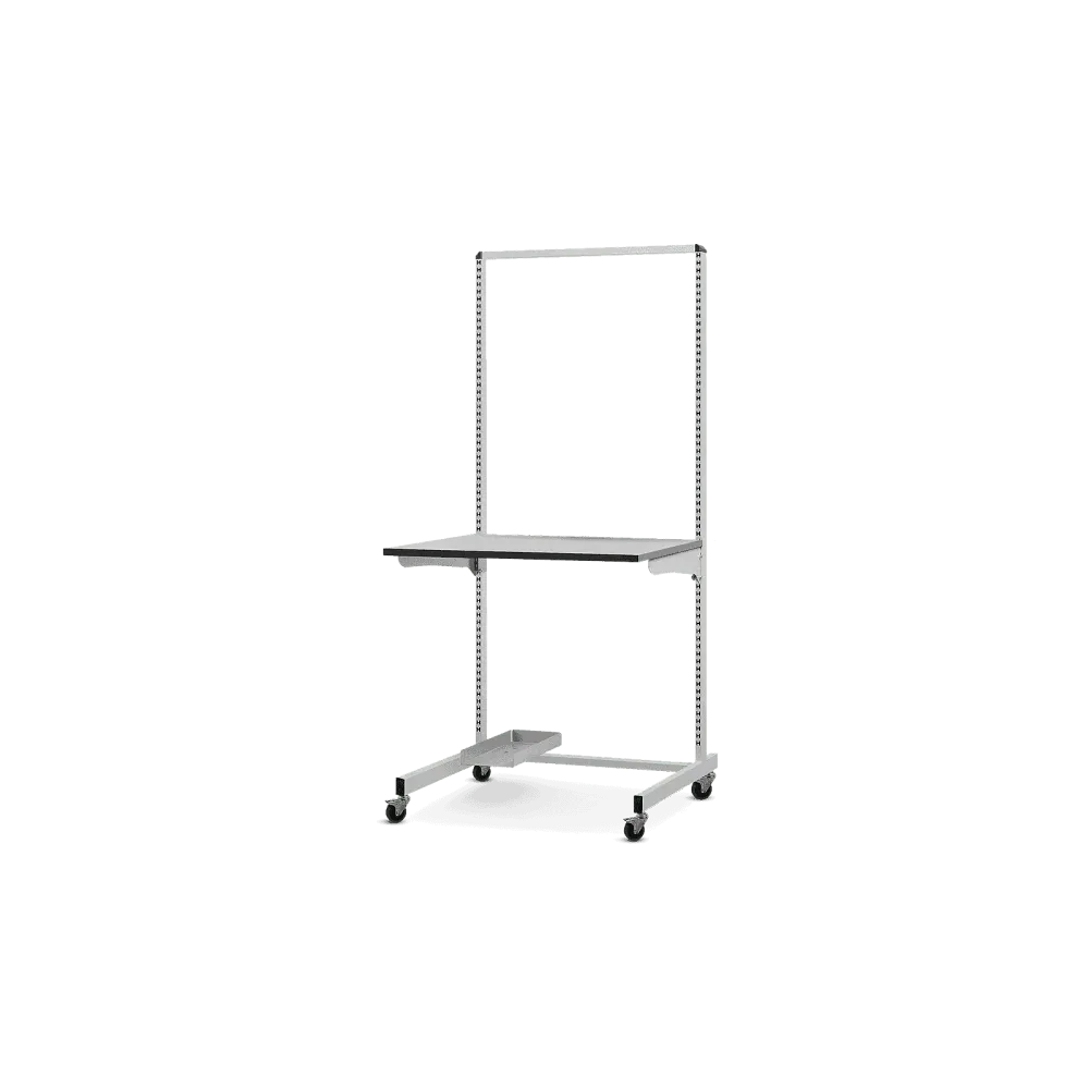 Mobile ESD stand frame with table top