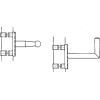 Surcharges: Brackets with clamps for other mast diameters