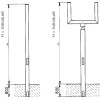 Standpipes for mirrors with heating