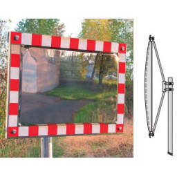 HFB traffic mirror in stainless steel