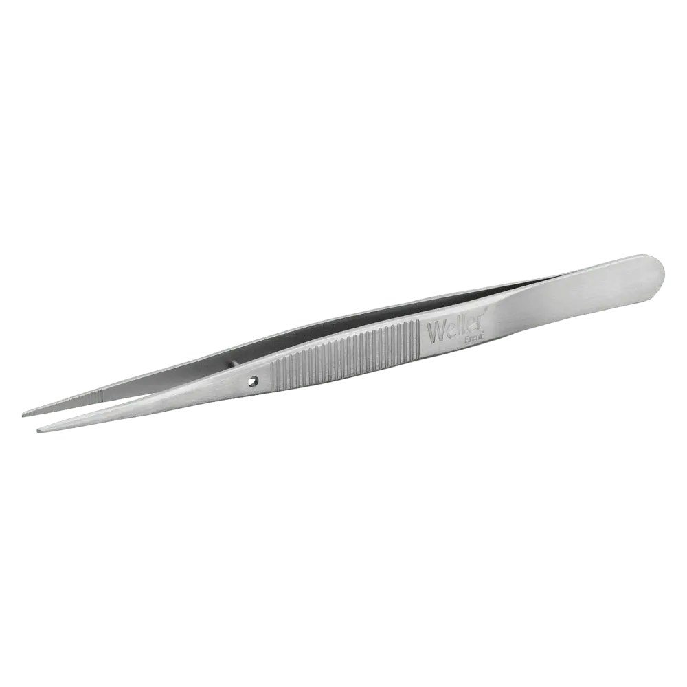 Precision tweezers, with serrated finger profile and internally serrated tips