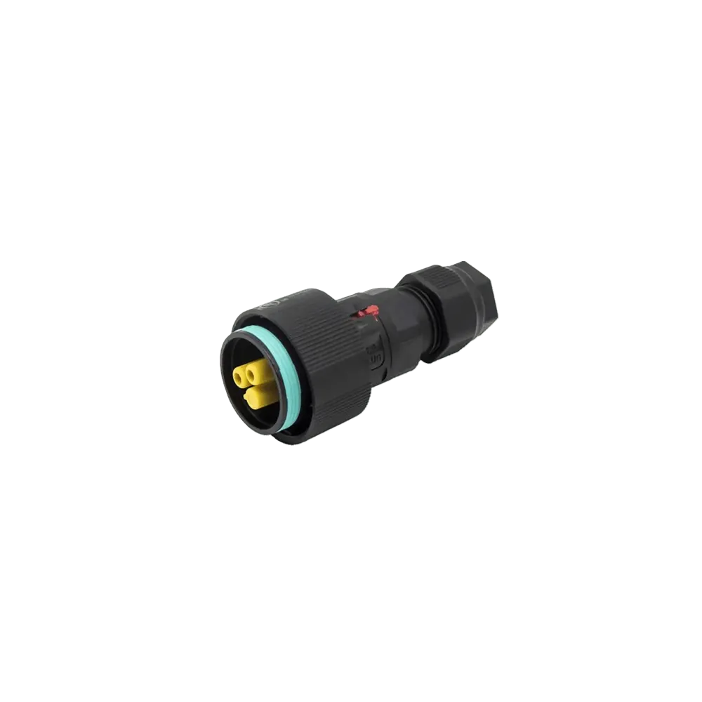 THB405 circular plug connector, socket, 2P, screw, D7-13.5, IP66/IP68/IP69