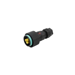 THB405 circular plug connector, socket, 2P, screw, D7-13.5, IP66/IP68/IP69