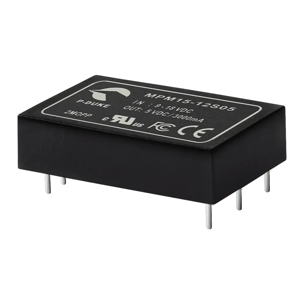 15W medical DC/DC converter, input 9...36V, output 24V/0.625A