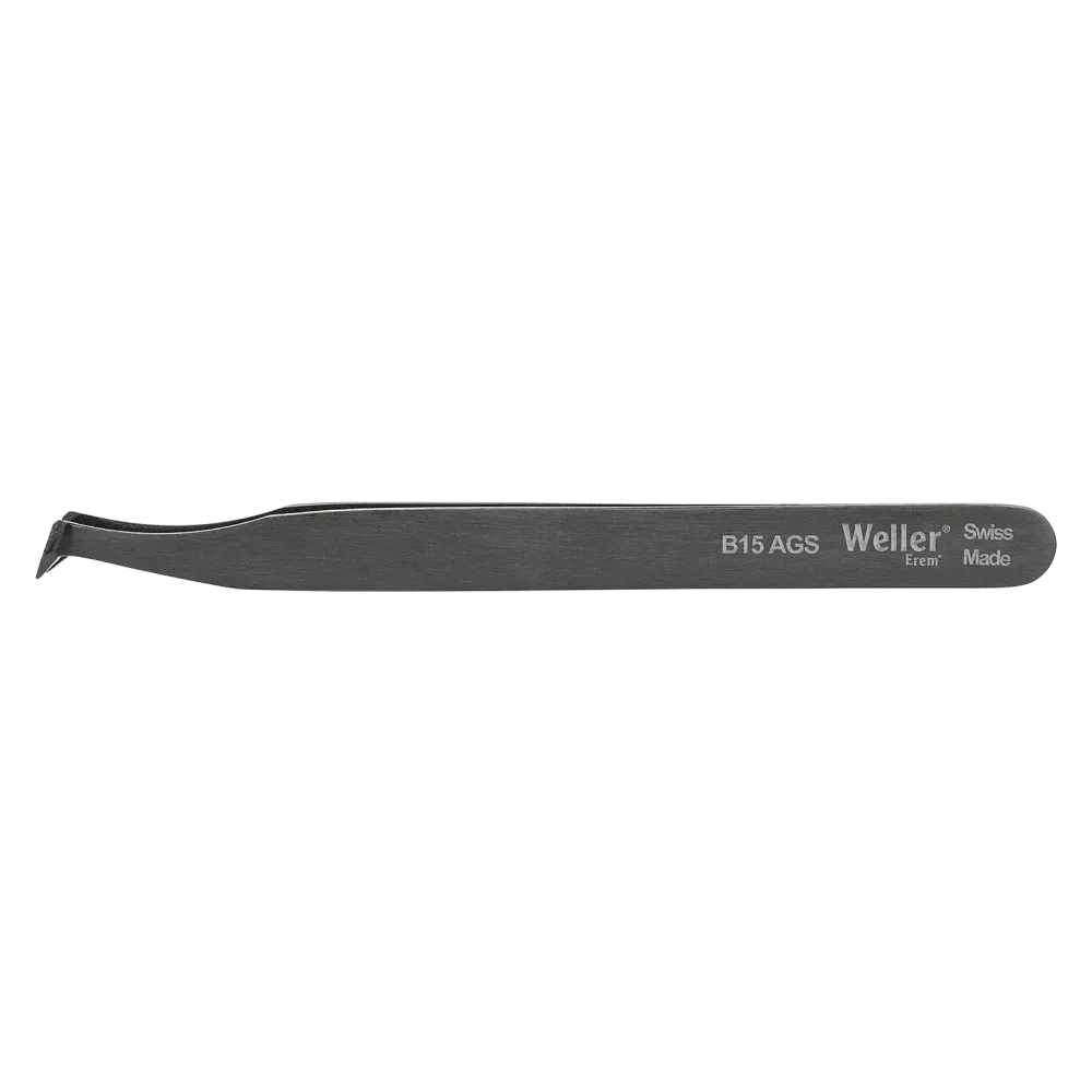 Cutting tweezers with narrow angled head