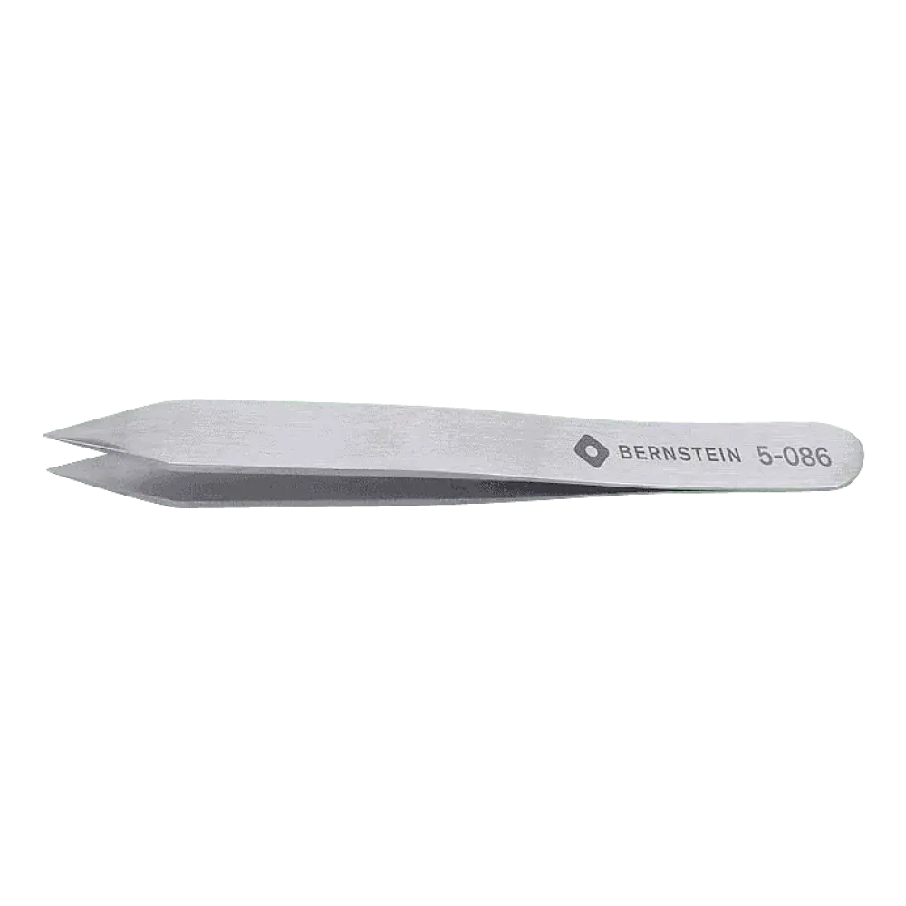 MINI tweezers 90mm shape H stainless steel, short wide