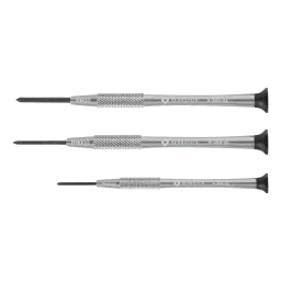 Watchmaker's screwdriver set 3-piece Phillips PH0000 / PH000 / PH00