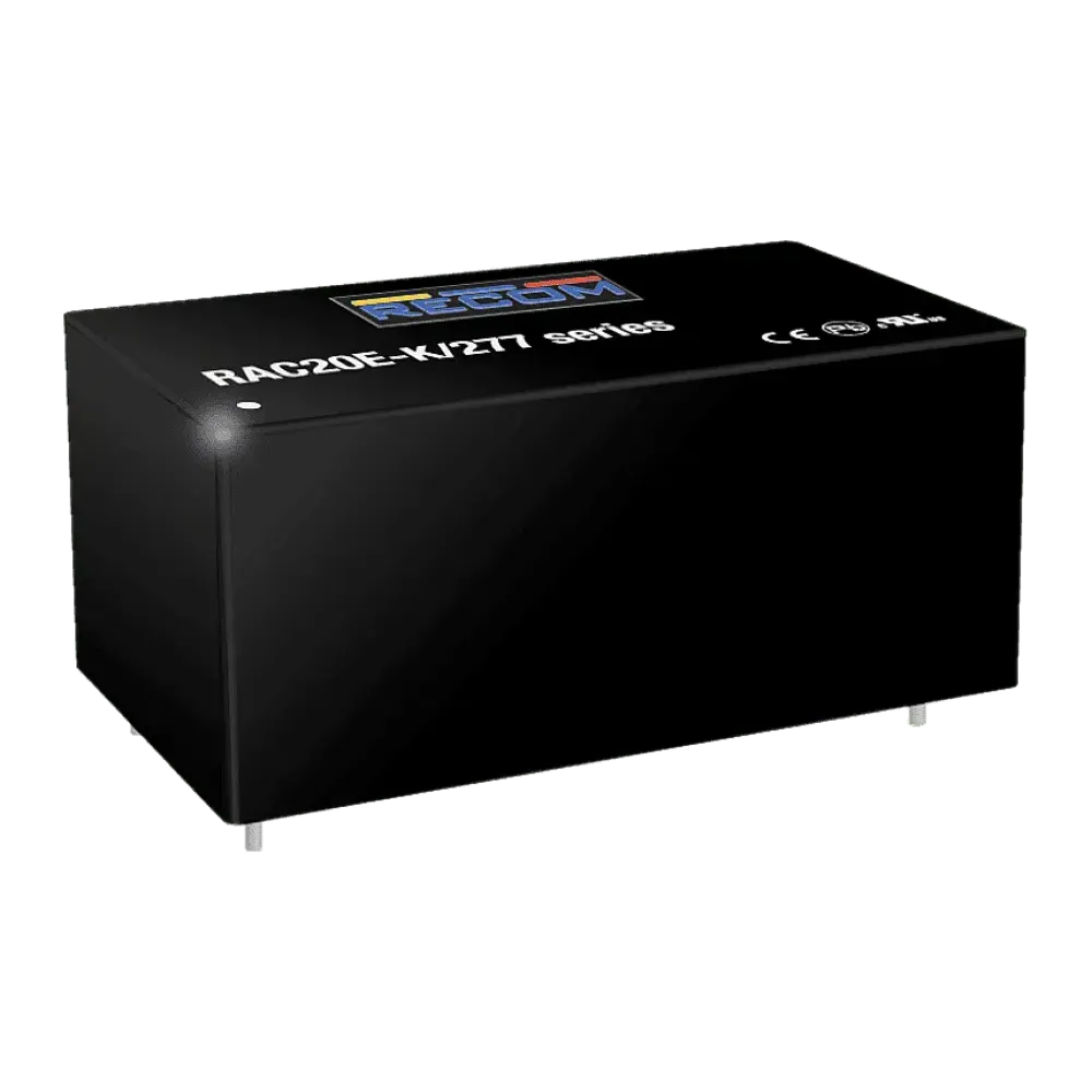 20W AC/DC power supply unit, PCB mounting, 24V/830mA