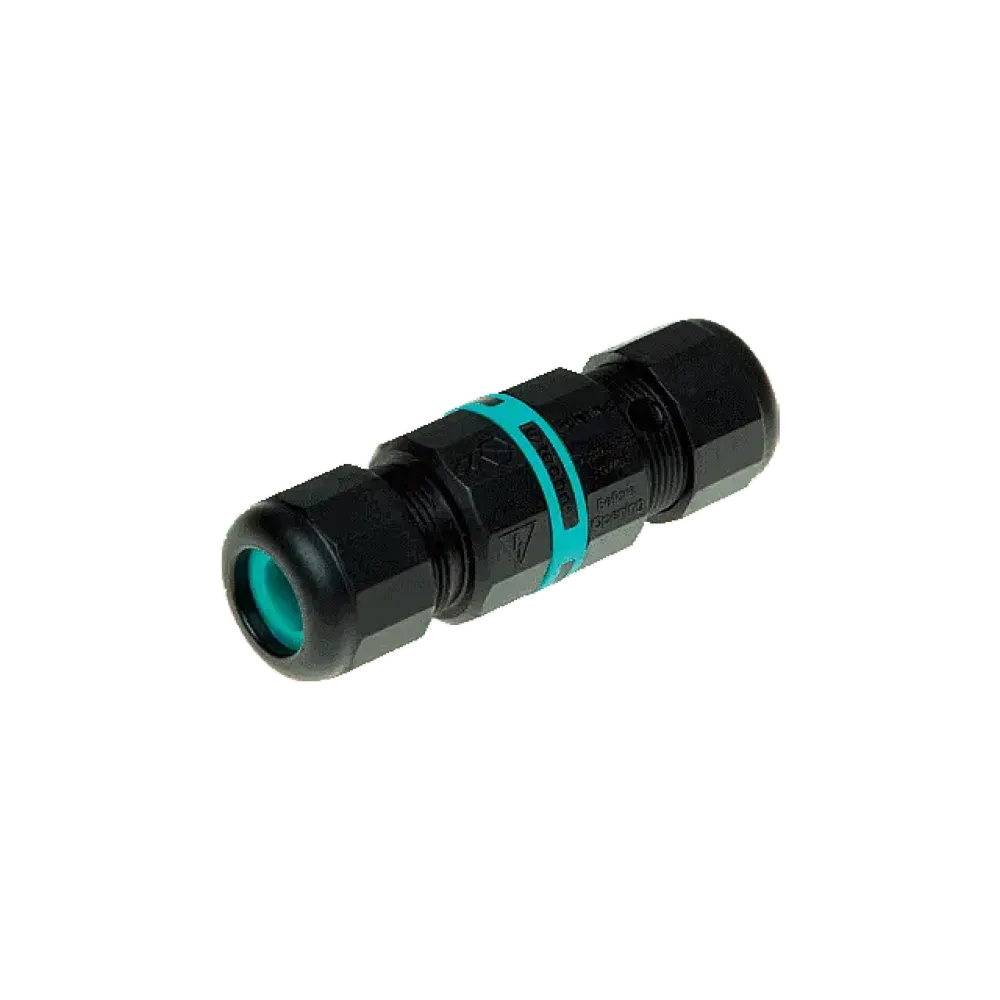 TH391 cable connector, 3p, with wire protection, D7-12mm, IP68