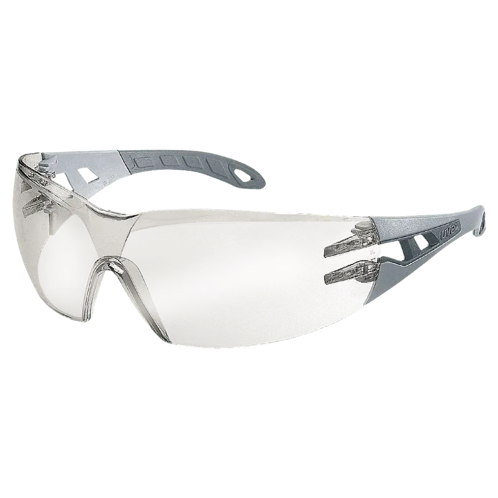 uvex pheos spectacles, silver mirror lens, anti-fog coating on the inside