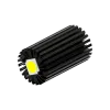 Modular LED star heat sink, ø47mm, H 80mm, Black anodized