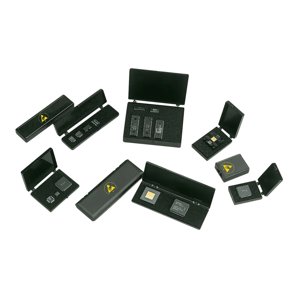 ESD ball hinge boxes in various sizes, 100 pieces