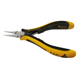 ESD round nose pliers CLASSICline dissipative 120 mm smooth gripping surfaces