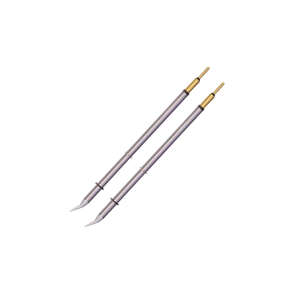 Metcal MicroFine 700 series soldering tips for tweezers, conical, 0.4 mm x 6.2 mm
