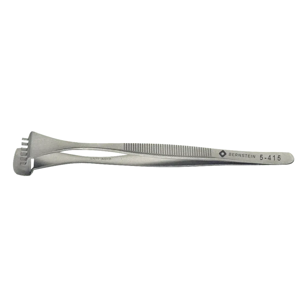 Wafer tweezers 130mm shape 6 DWF with teeth