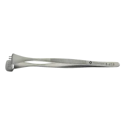 Wafer tweezers 130mm shape 6 DWF with teeth