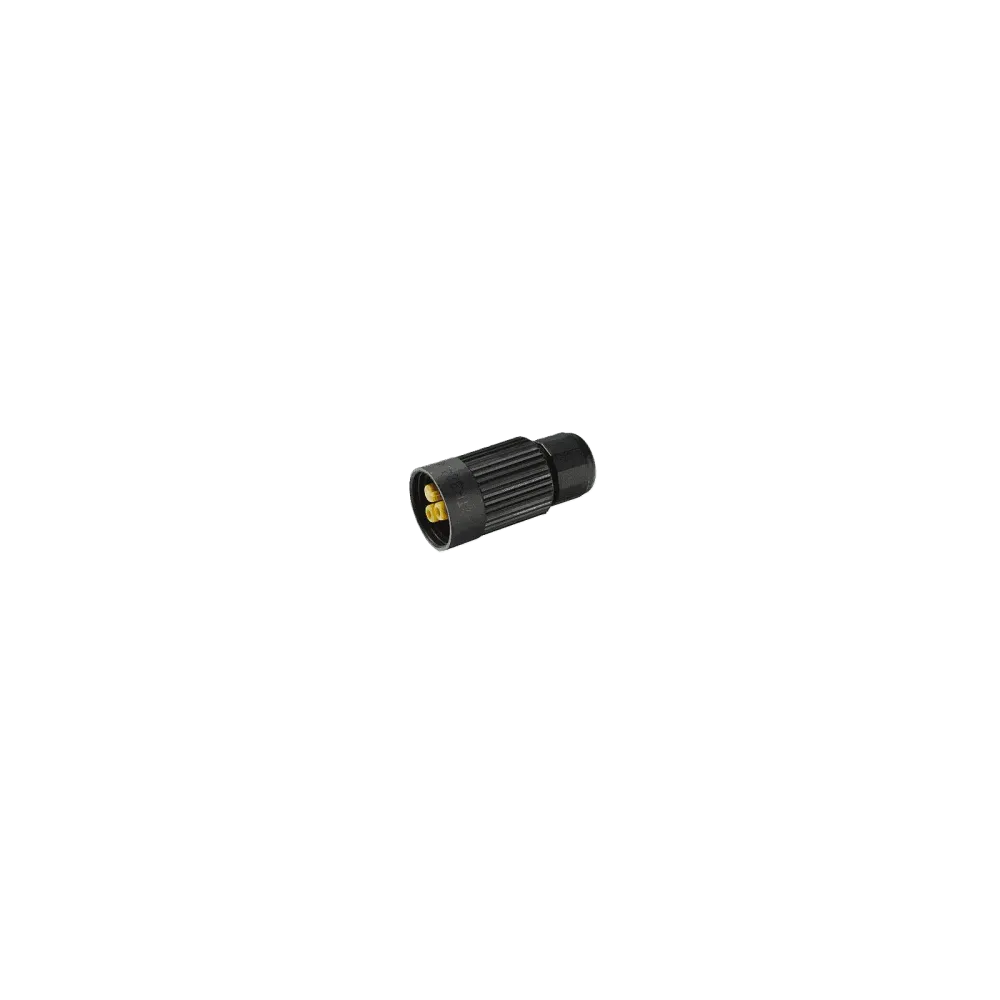 Round plug, 2p, socket, screw connection, 0.5-2.5mm2, D7.0-12.0mm, IP66/IP68