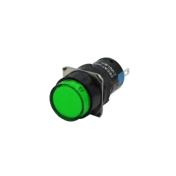 Illuminated push-button, green, with LED light, 24V, 2NC+2NO